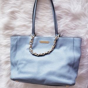 ORIGINAL MICHAEL KORS PURSE PERIWINKLE GOLD